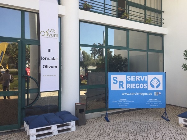 SERVIRIEGOS, patrocinador de las III Jornadas de la Asociaçao de Olivicultures do Sul, en Beja, Portugal.
