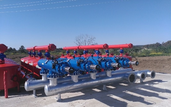Finca La Palmosa, Écija (Sevilla). Filtrado e instalación de tuberías.