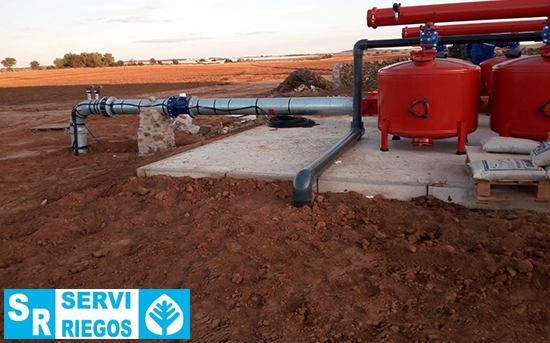Instalación de riego para 104 Hectáreas de olivar y hortícola en Olivenza.