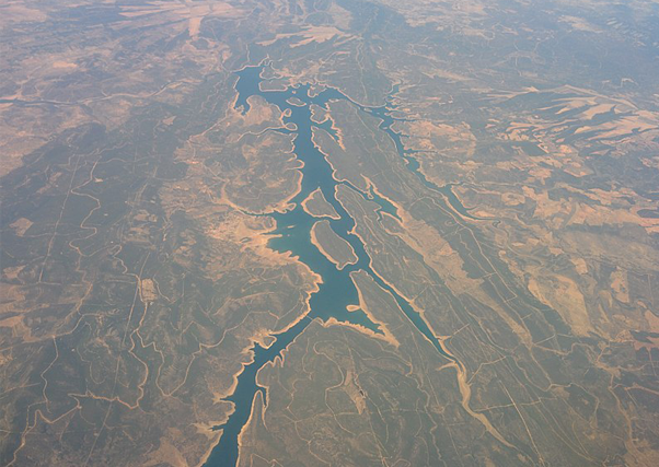 Situación de los embalses de la cuenca del Guadiana.